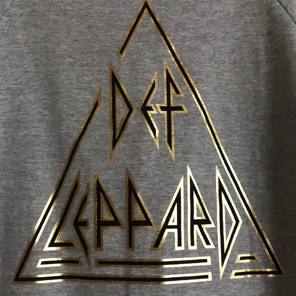 🔥2X HP🔥 NWT Lucky Brand Def Leppard  sweatshirt - Picture 3 of 8